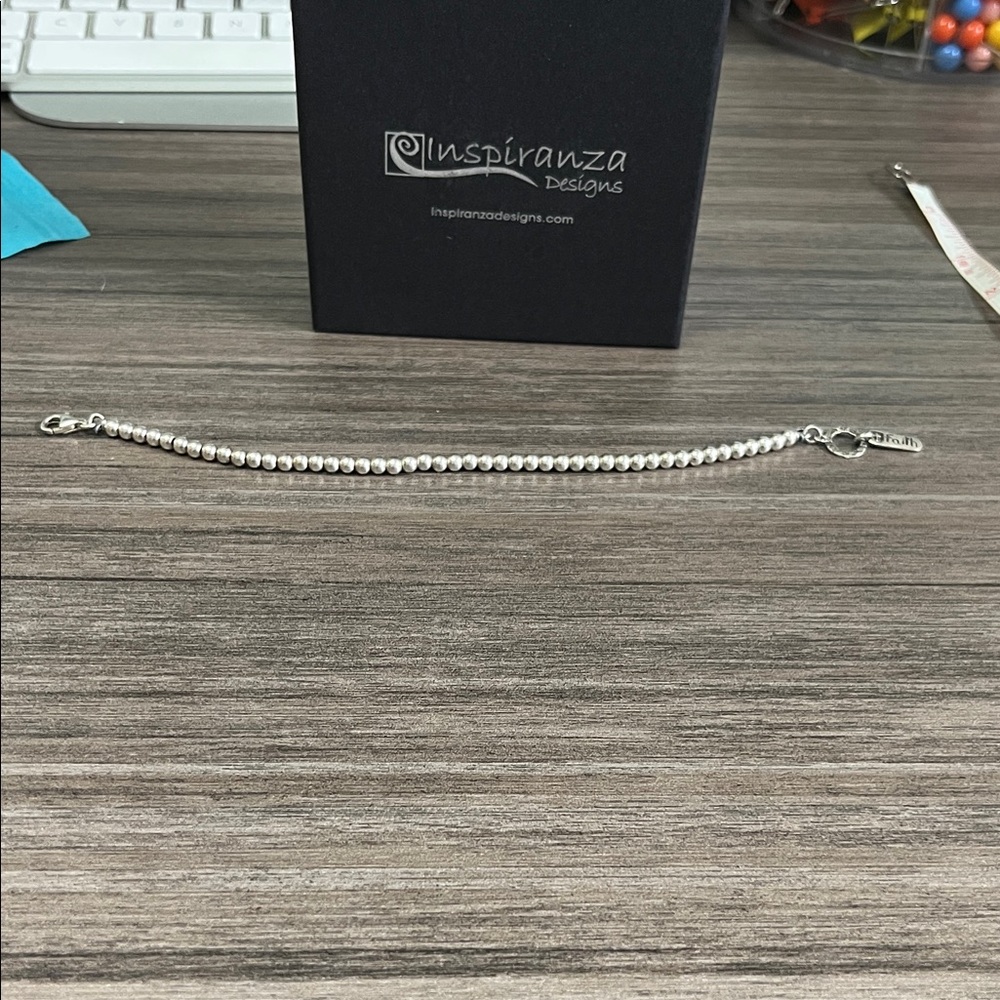 Inspiransa Silver Faith Bracelet